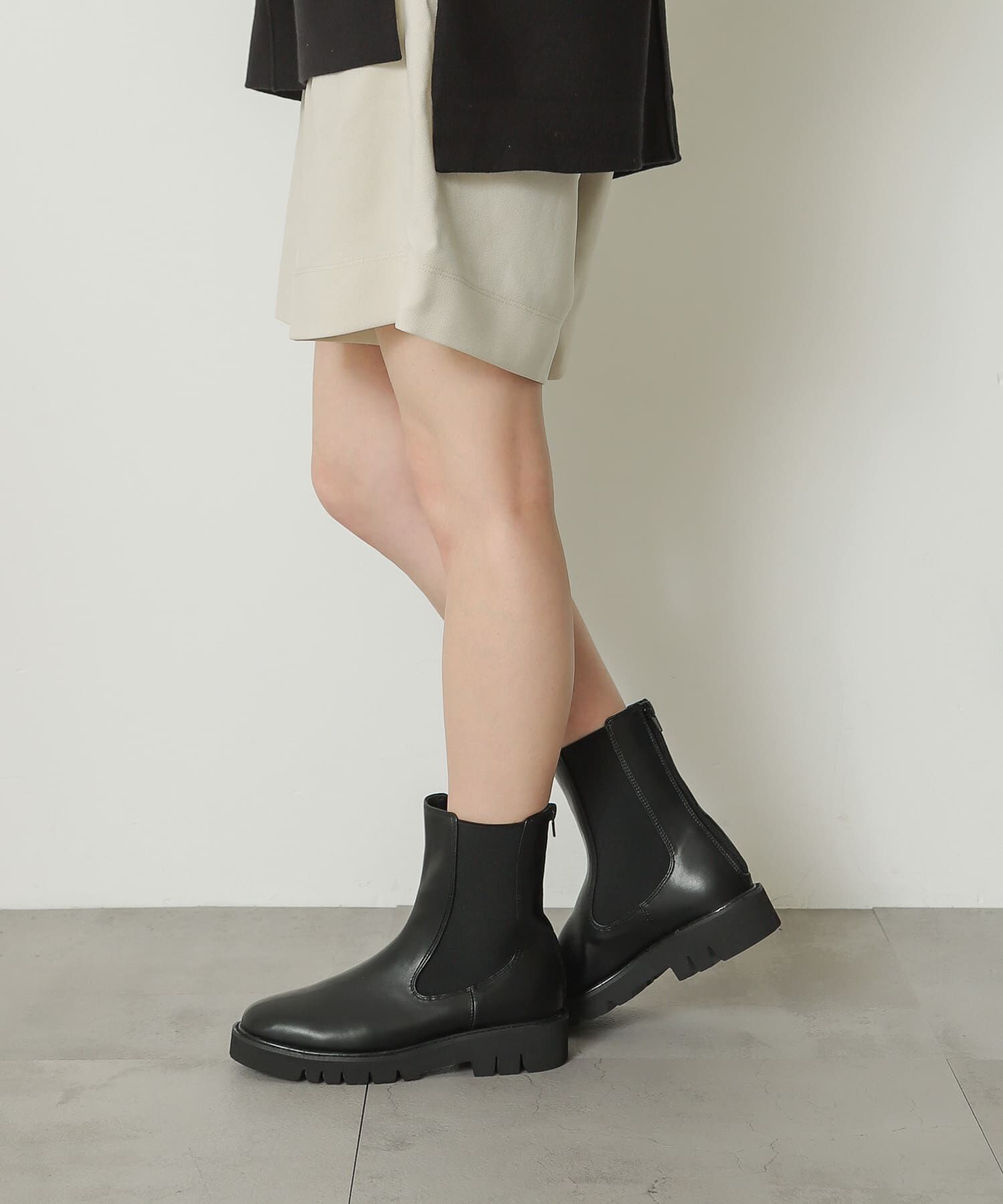 SENSE OF PLACE by URBAN RESEARCH「『軽量ソール採用』トラックソールサイドゴアブーツ」|ショートブーツ|