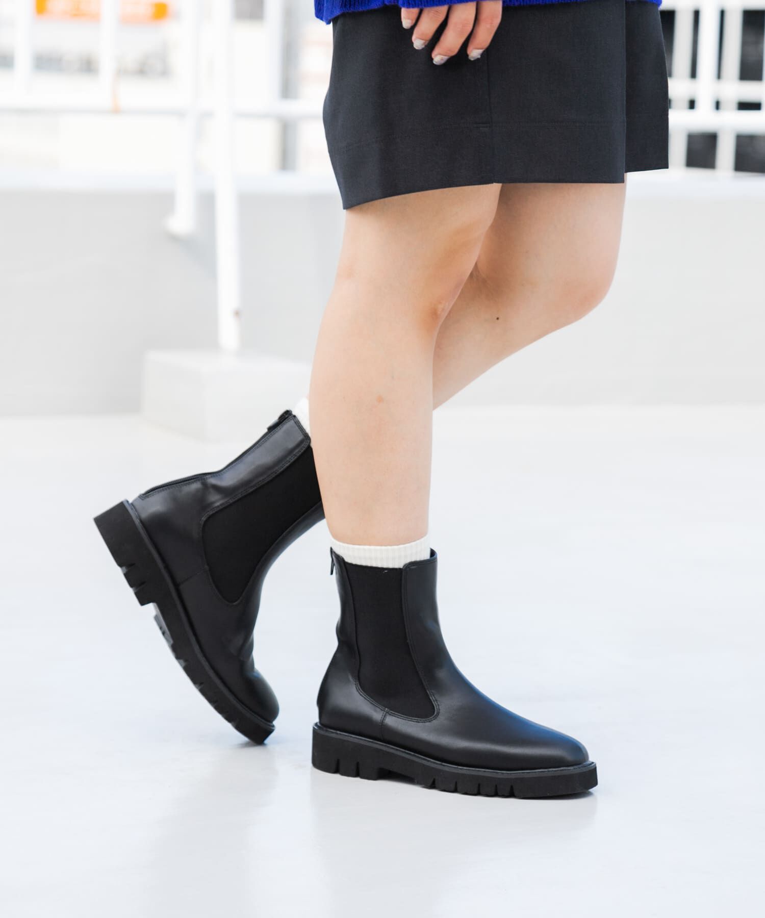 SENSE OF PLACE by URBAN RESEARCH「『軽量ソール採用』トラックソールサイドゴアブーツ」|ショートブーツ|