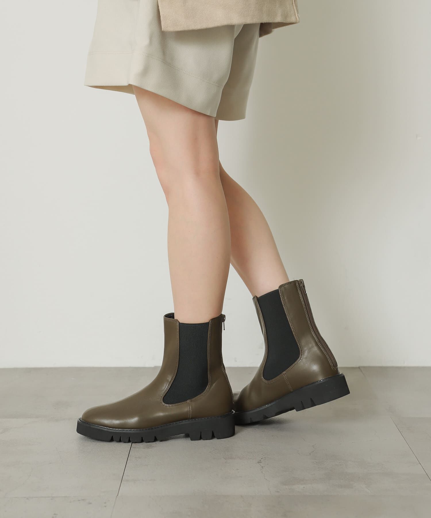 SENSE OF PLACE by URBAN RESEARCH「『軽量ソール採用』トラックソールサイドゴアブーツ」|ショートブーツ|