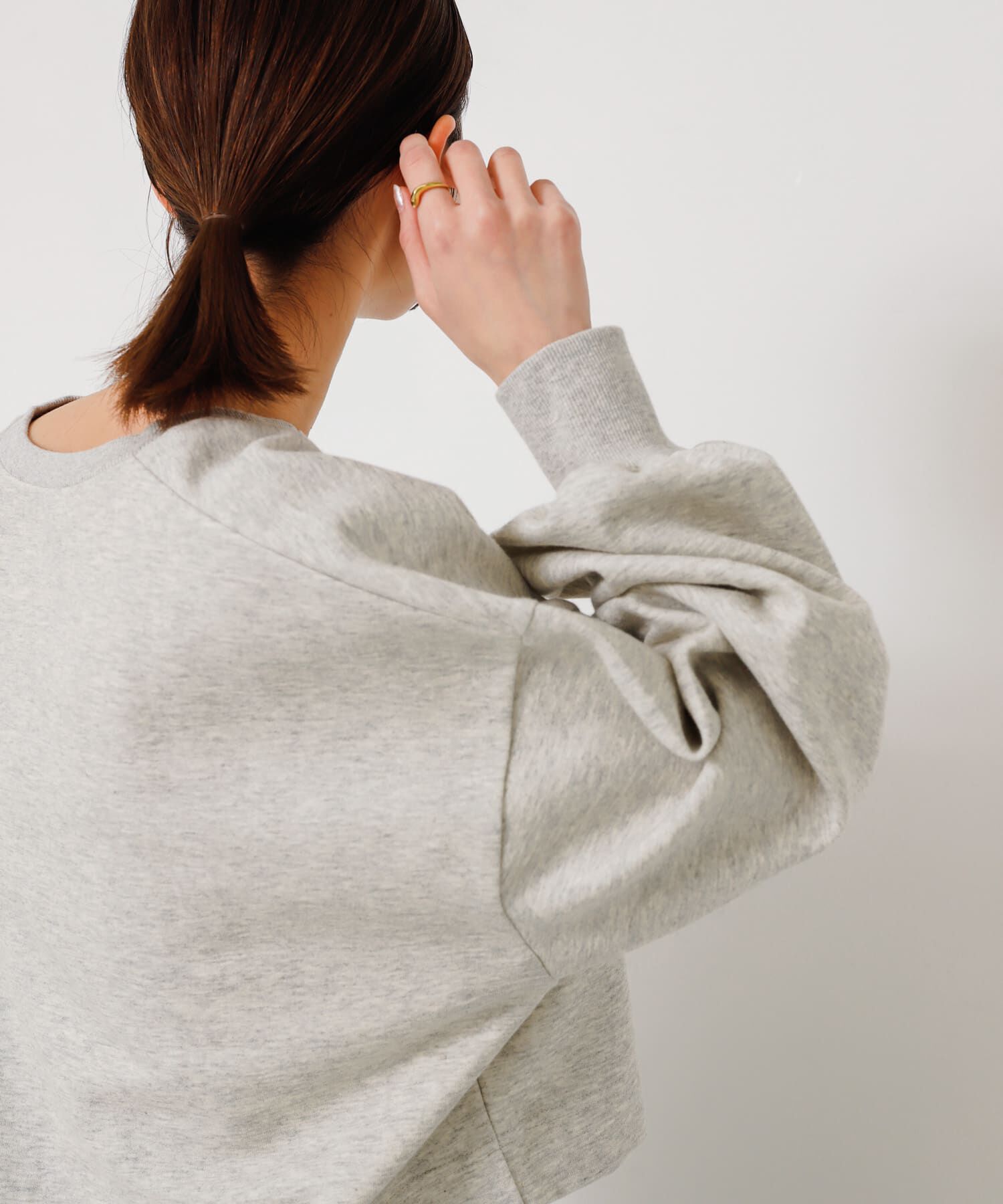 SENSE OF PLACE by URBAN RESEARCH「ボリュームスリーブクロップドトップ」|スウェット・ジャージ|