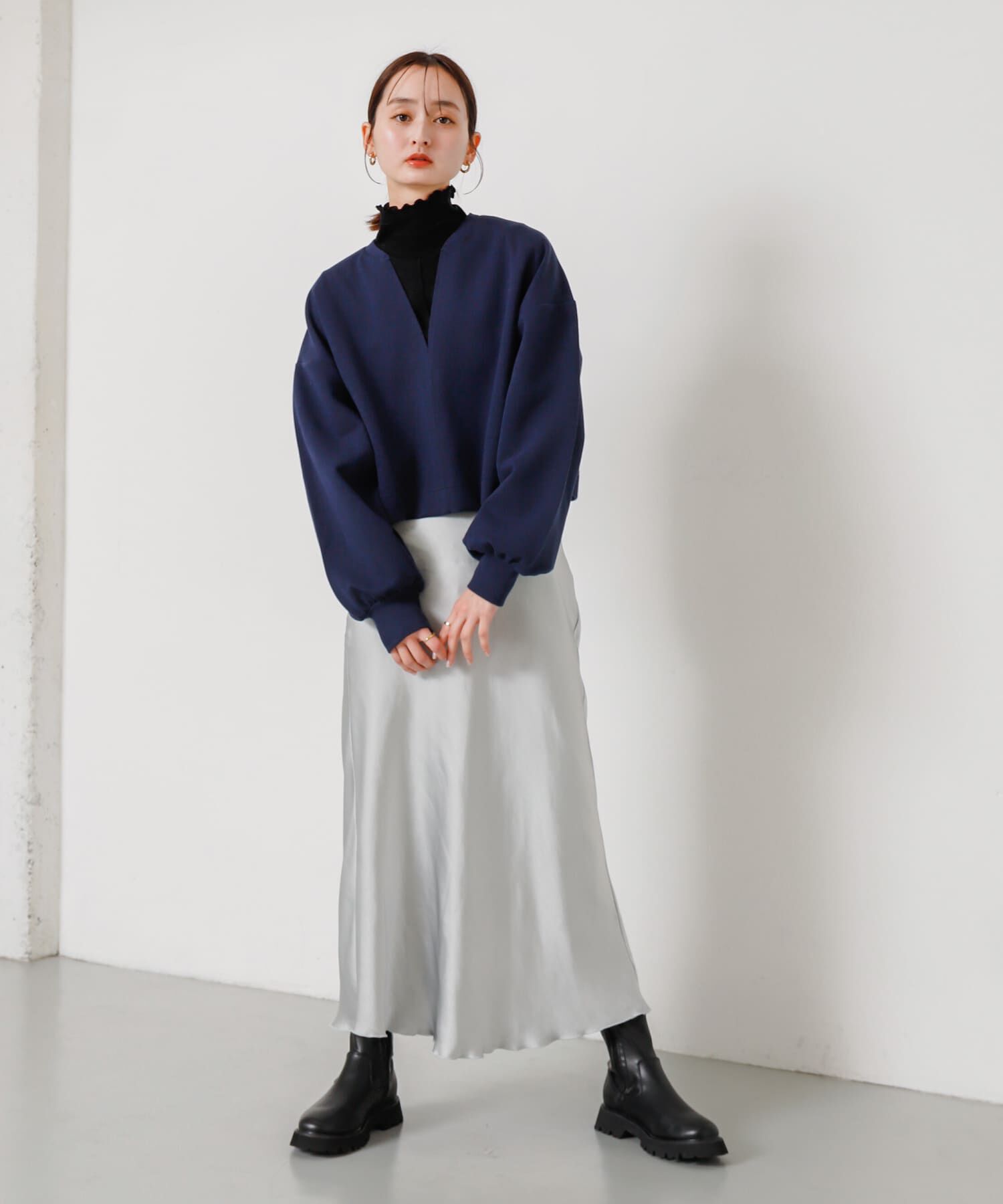 SENSE OF PLACE by URBAN RESEARCH「ボリュームスリーブクロップドトップ」|スウェット・ジャージ|