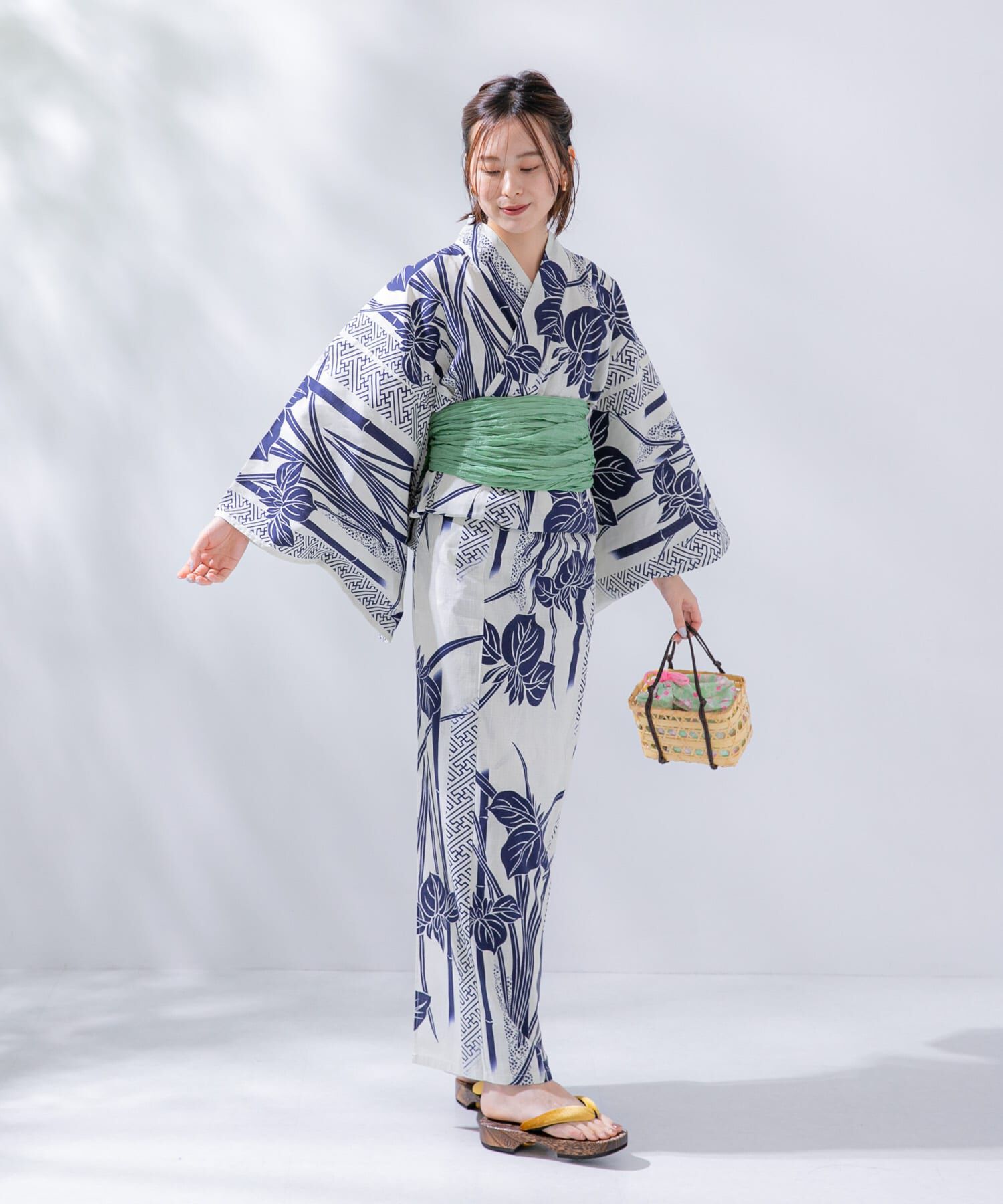 SENSE OF PLACE by URBAN RESEARCH「カゴキンチャクバッグ」|かごバッグ|