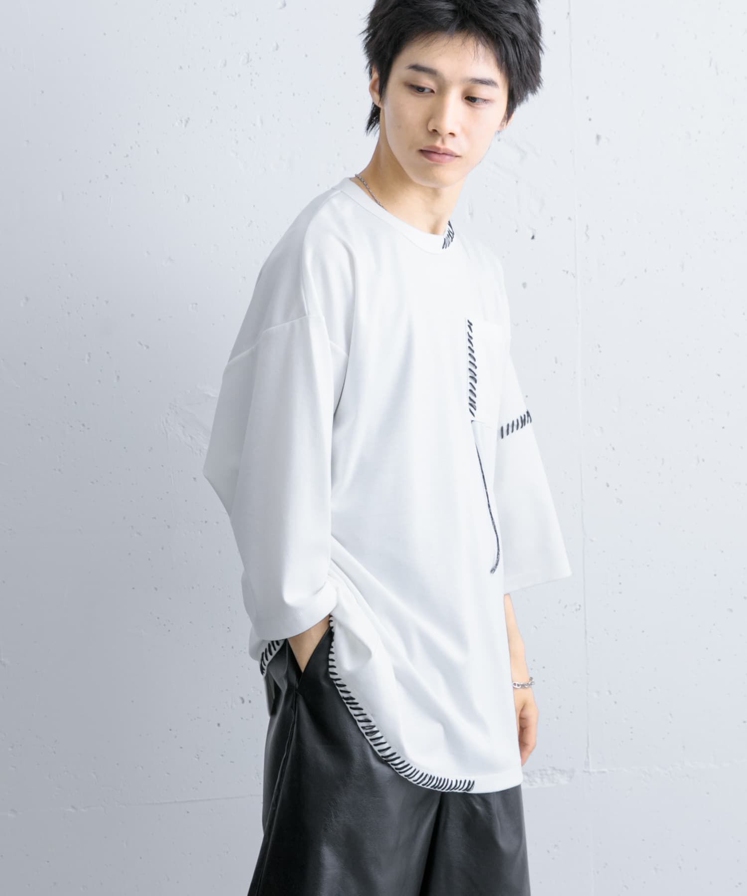 SENSE OF PLACE by URBAN RESEARCH「ハンドステッチルーズTシャツ」|Tシャツ・カットソー|