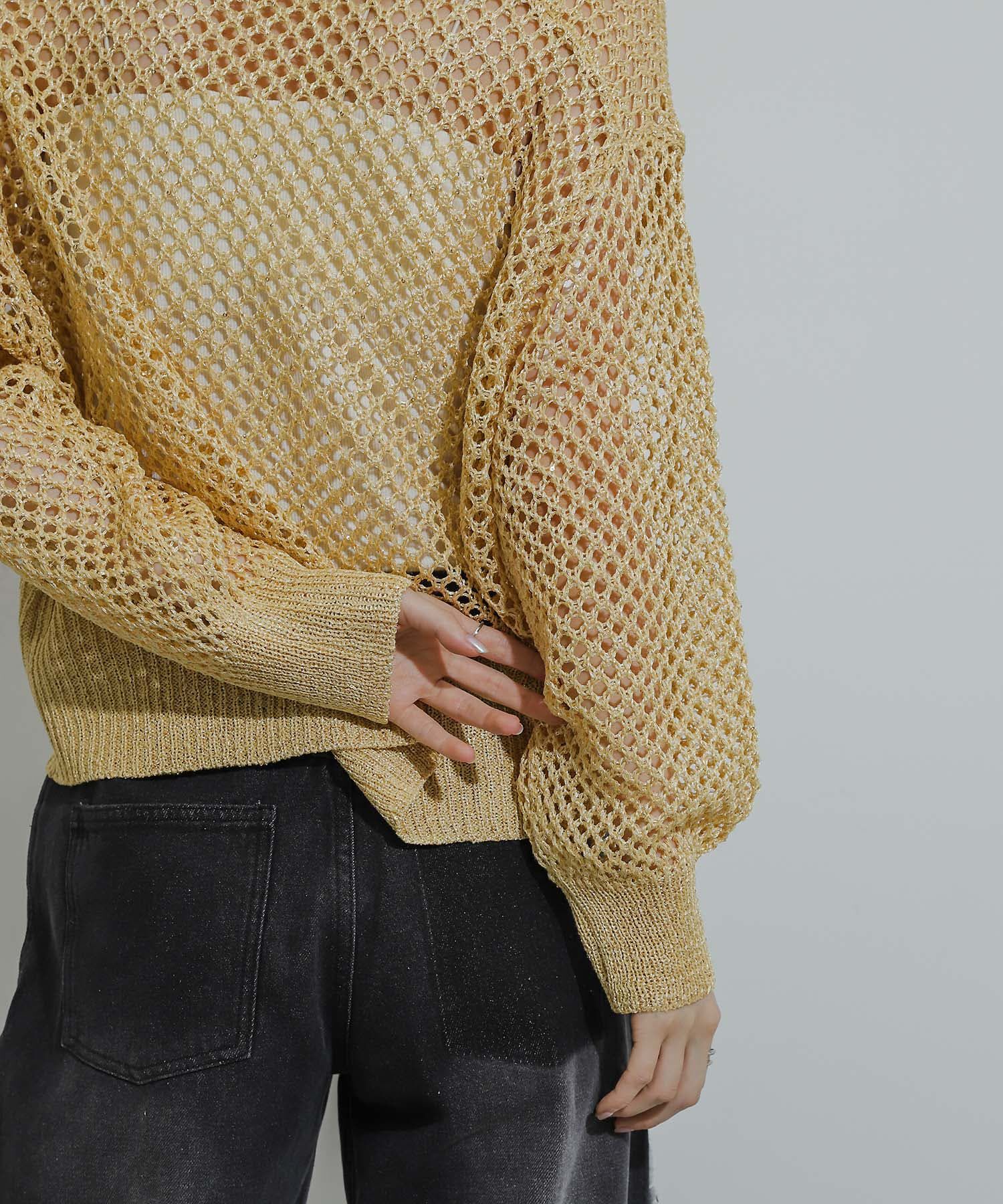 SENSE OF PLACE by URBAN RESEARCH「スパンコールメッシュカーディガン」|カーディガン|