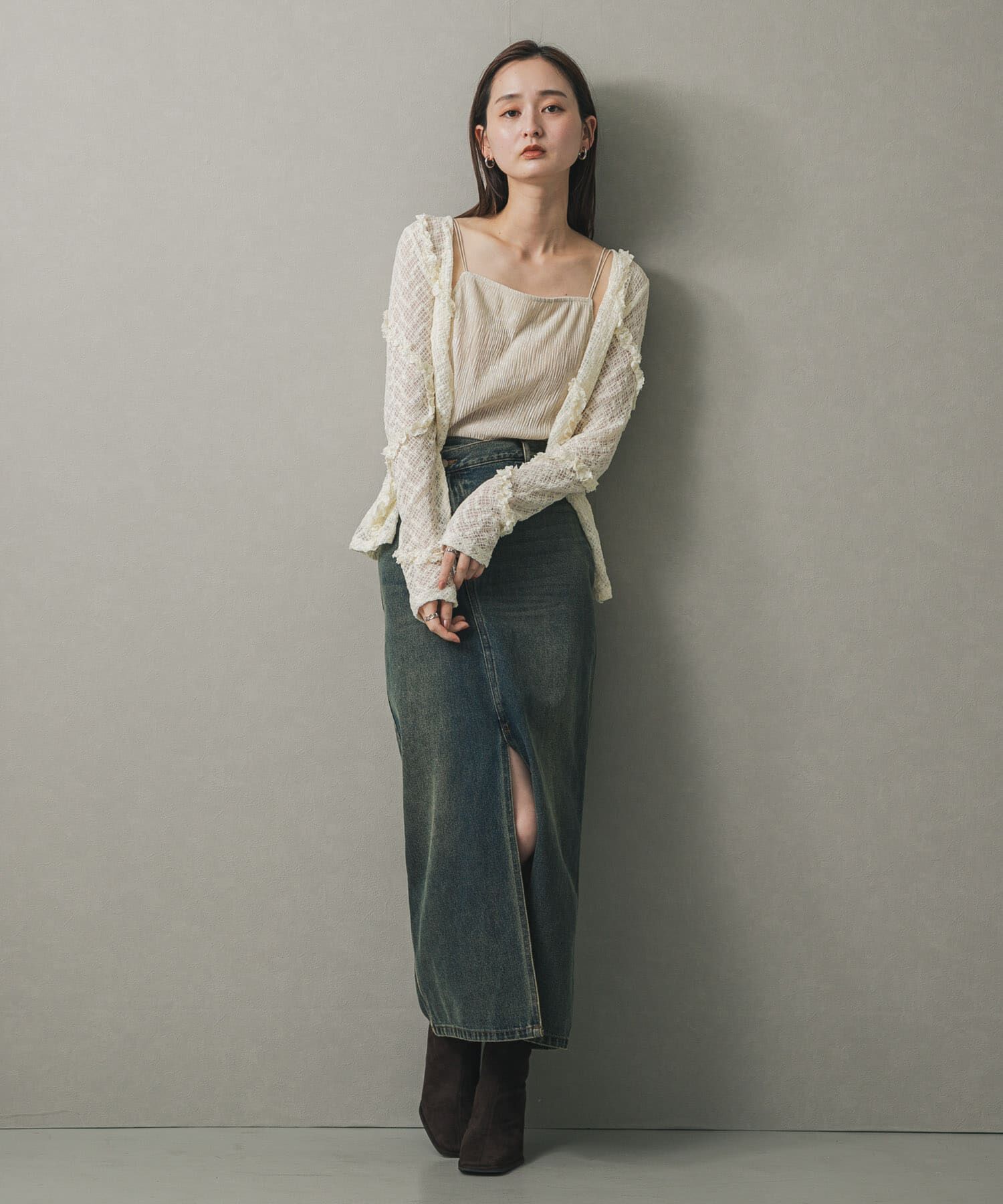 SENSE OF PLACE by URBAN RESEARCH「ベロアキャミソール」|キャミソール|