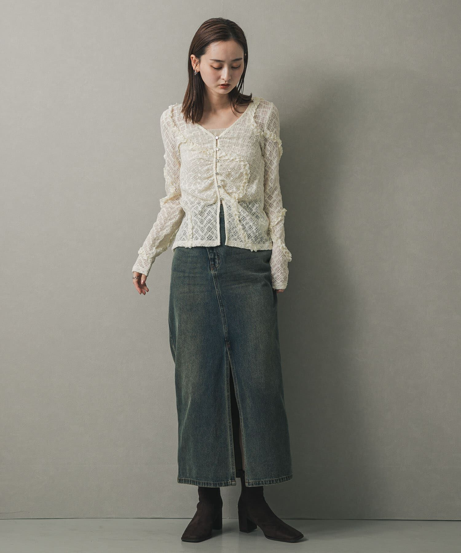 SENSE OF PLACE by URBAN RESEARCH「ベロアキャミソール」|キャミソール|