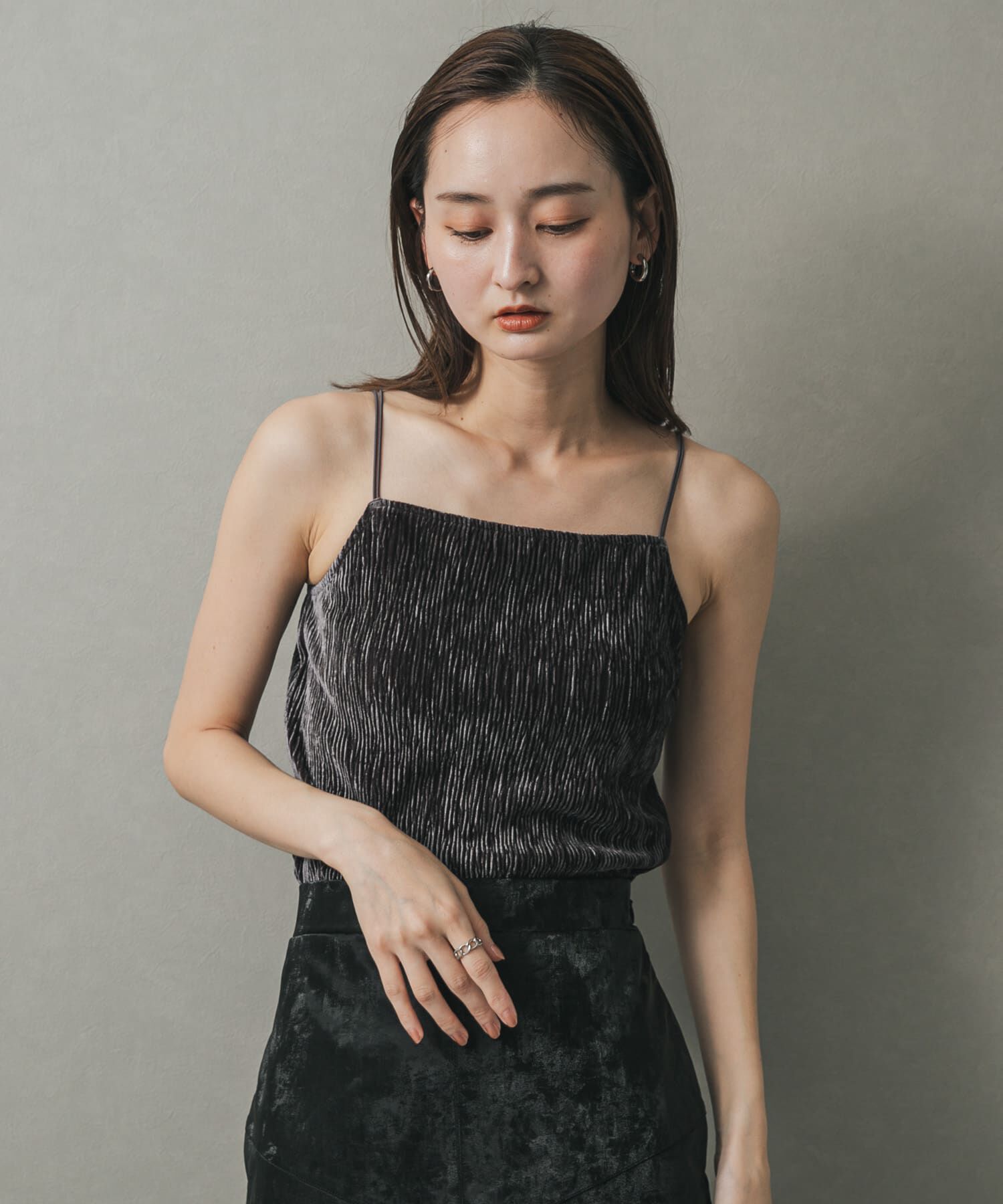 SENSE OF PLACE by URBAN RESEARCH「ベロアキャミソール」|キャミソール|