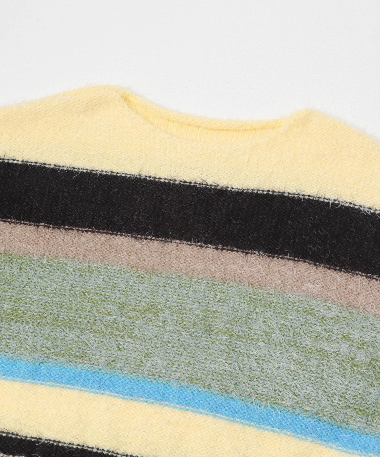 SENSE OF PLACE by URBAN RESEARCH「『洗濯可』シャギーハイショクボーダーニット」|ニット・セーター|