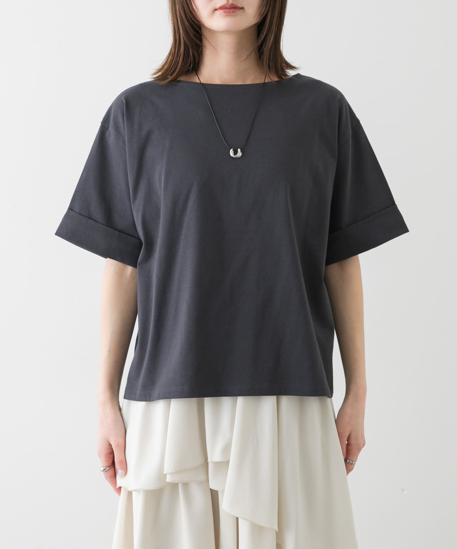 SENSE OF PLACE by URBAN RESEARCH「『UR TECH』ロールスリーブTシャツ(半袖)」|Tシャツ・カットソー|