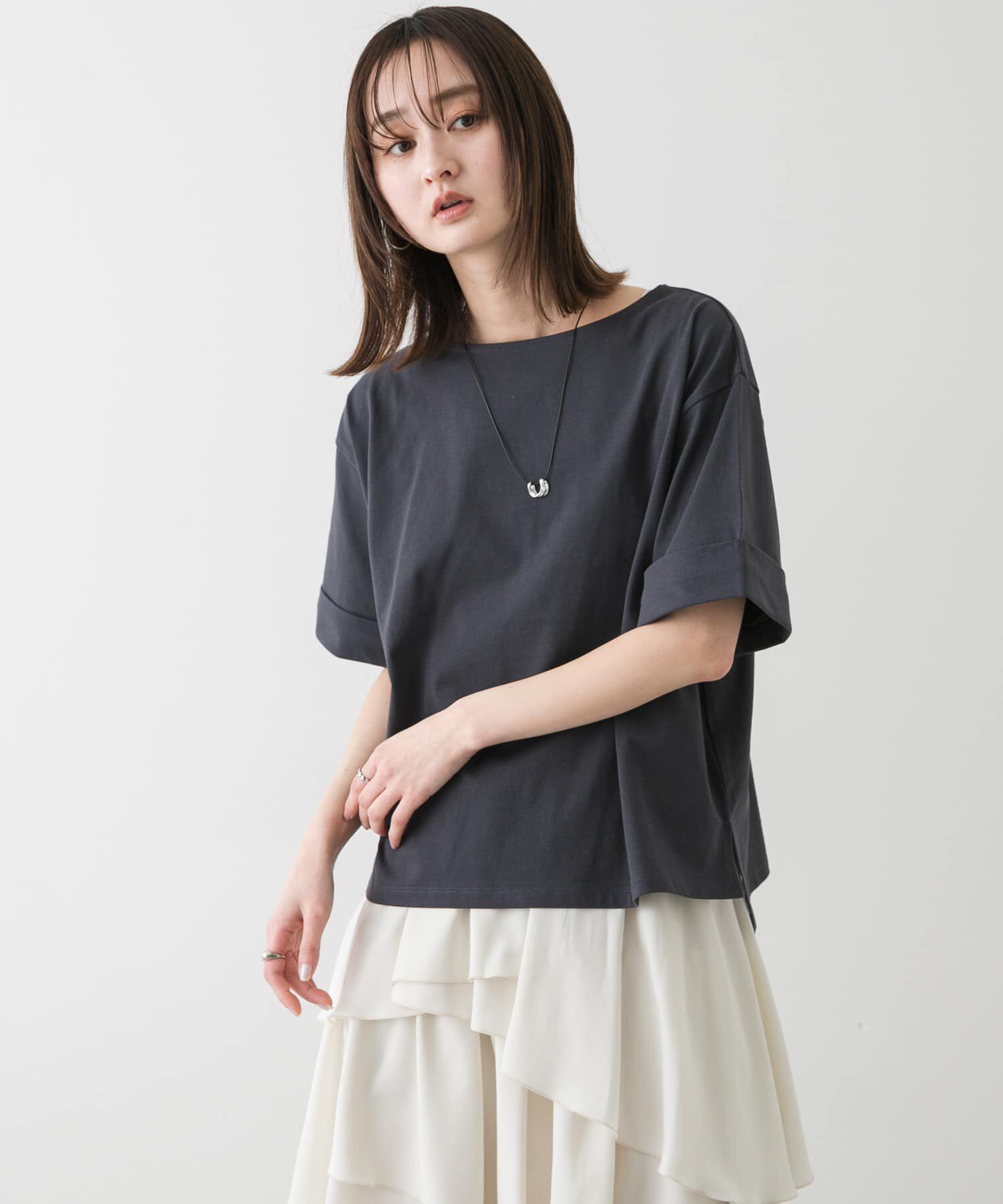 SENSE OF PLACE by URBAN RESEARCH「『UR TECH』ロールスリーブTシャツ(半袖)」|Tシャツ・カットソー|