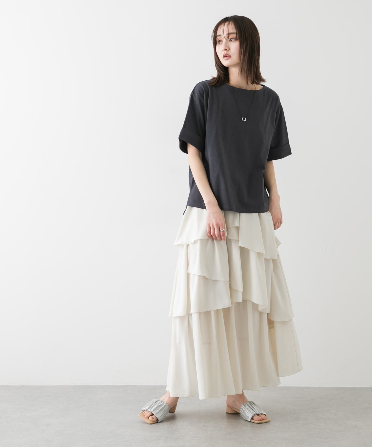 SENSE OF PLACE by URBAN RESEARCH「『UR TECH』ロールスリーブTシャツ(半袖)」|Tシャツ・カットソー|