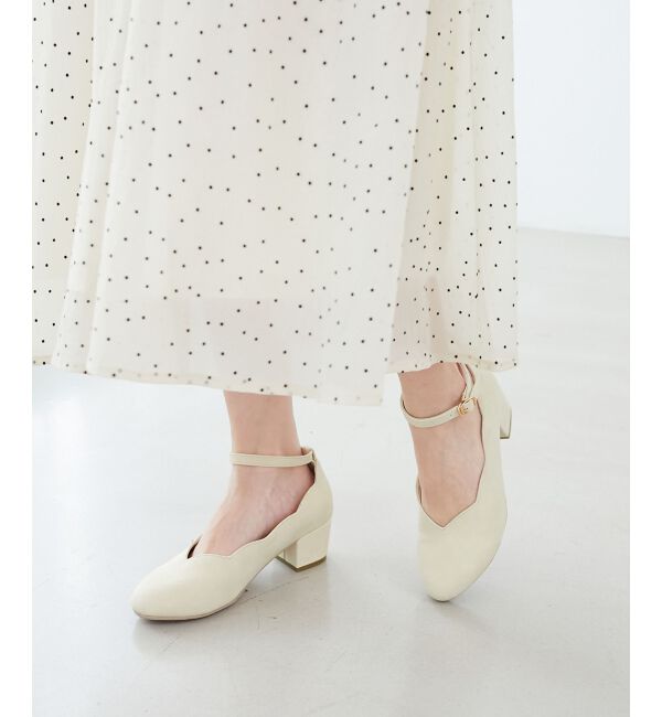 MAJESTICLEGON「ふかふかスカラップパンプス」|パンプス|