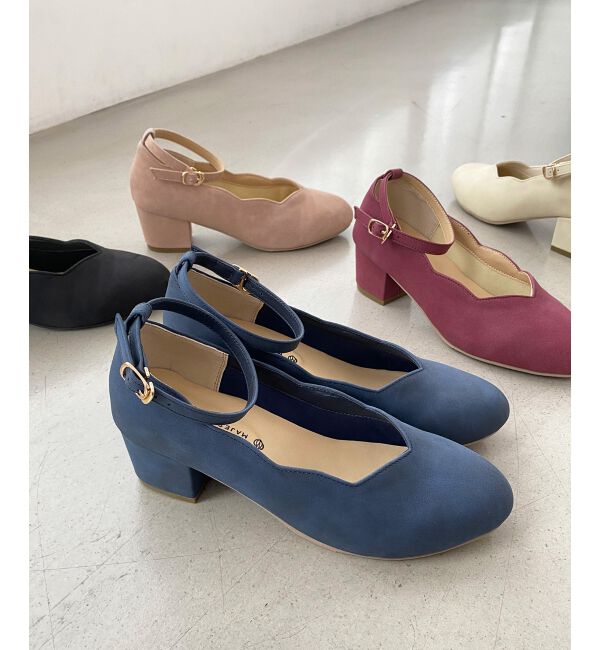 MAJESTICLEGON「ふかふかスカラップパンプス」|パンプス|