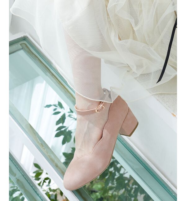 MAJESTICLEGON「ふかふかスカラップパンプス」|パンプス|