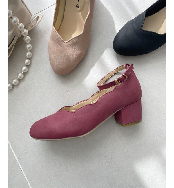 MAJESTICLEGON「ふかふかスカラップパンプス」|パンプス|