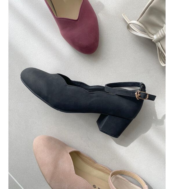 MAJESTICLEGON「ふかふかスカラップパンプス」|パンプス|