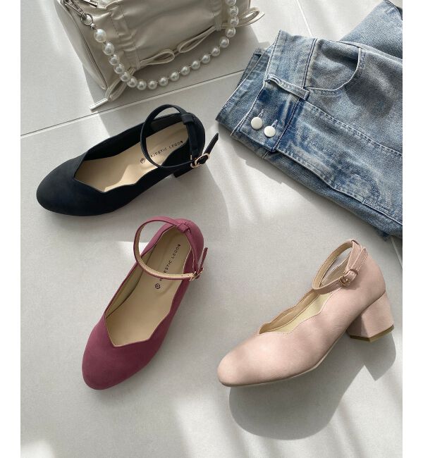 MAJESTICLEGON「ふかふかスカラップパンプス」|パンプス|