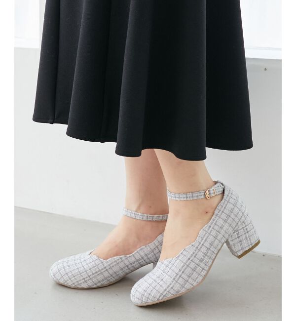 MAJESTICLEGON「ふかふかスカラップパンプス」|パンプス|