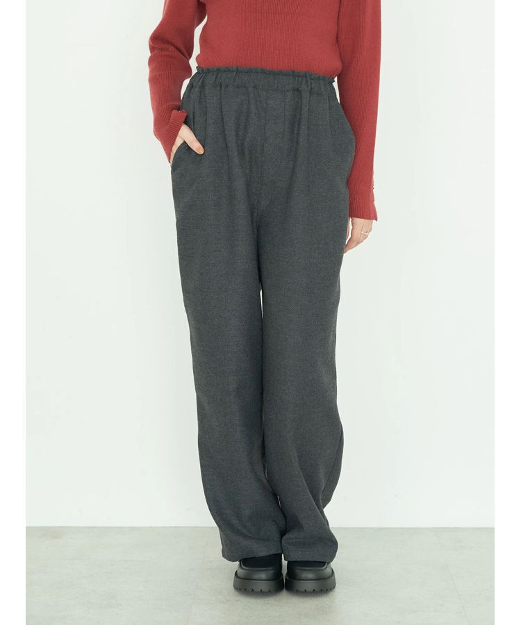 earth music&ecology「ヘリンボーンパンツ」|その他|Black