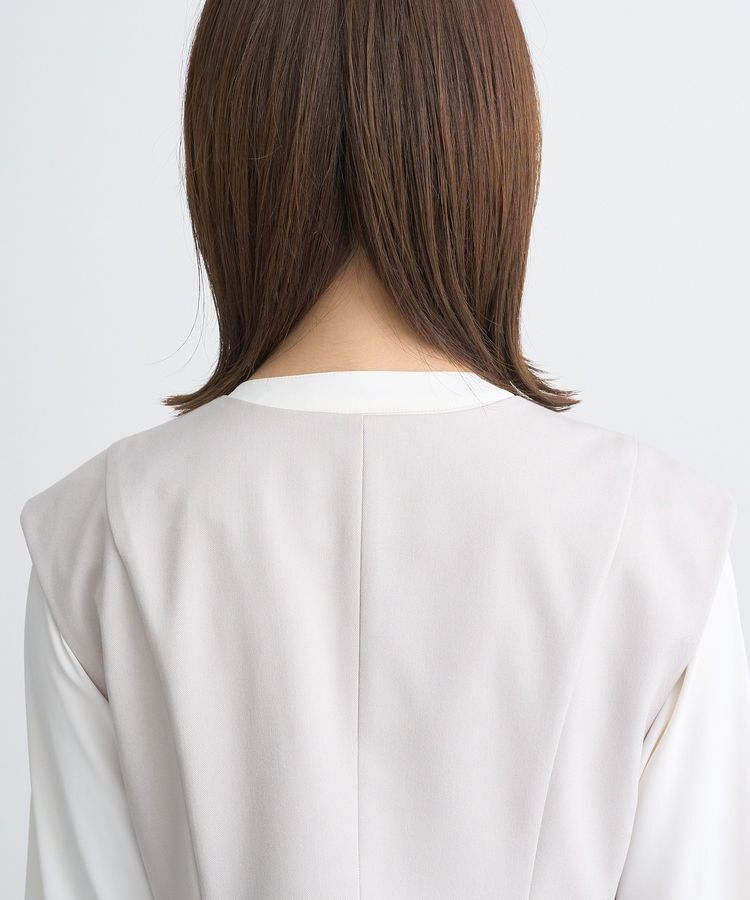 earth music&ecology「ペプラムジップジレ」|ベスト・ジレ|