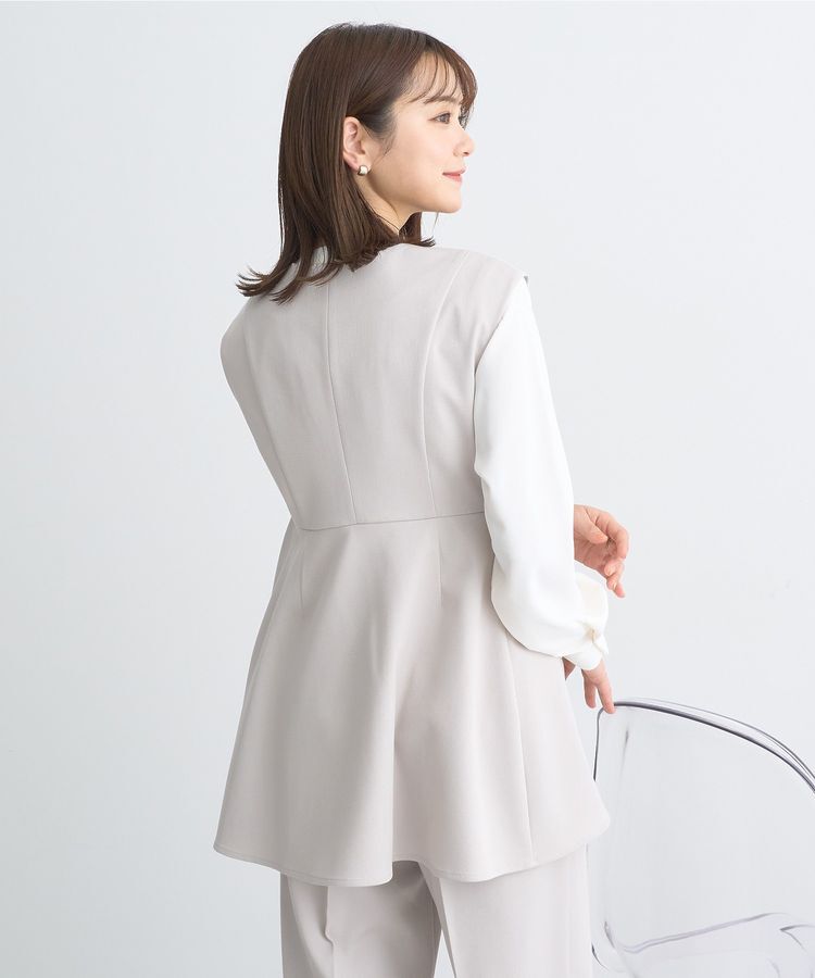 earth music&ecology「ペプラムジップジレ」|ベスト・ジレ|