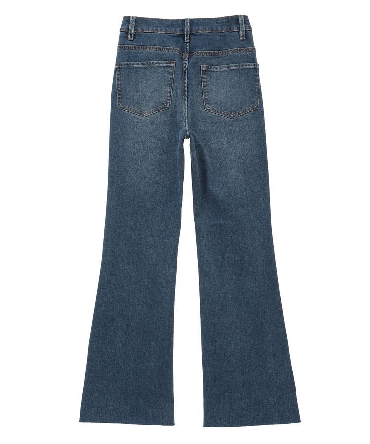 earth music&ecology「セルフカットフレアデニムパンツ」|デニム|