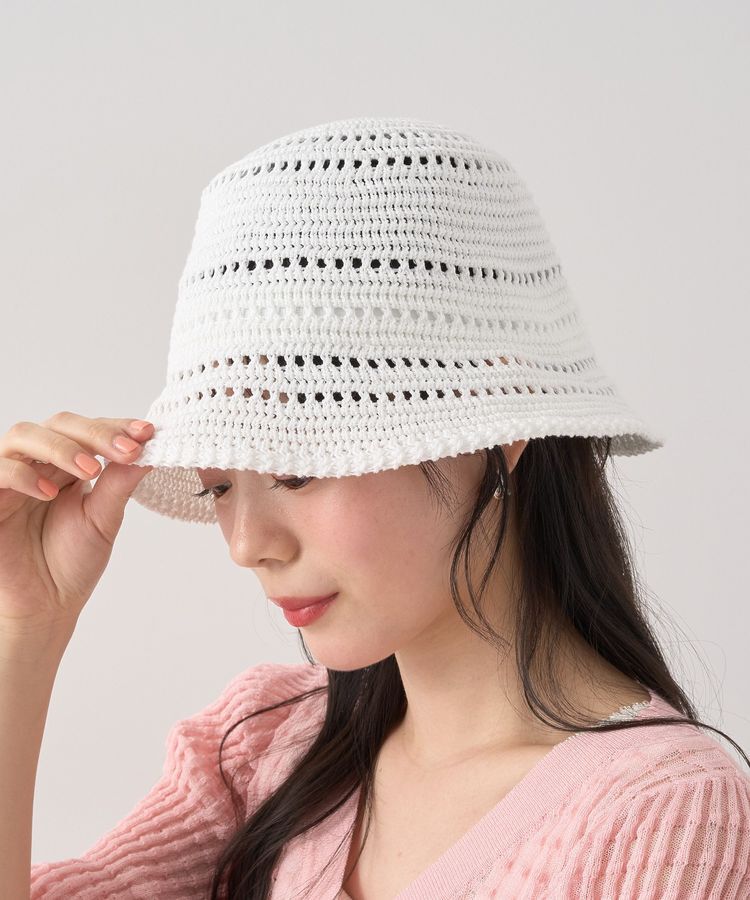 earth music&ecology「透かし編みサーモハット」|その他|