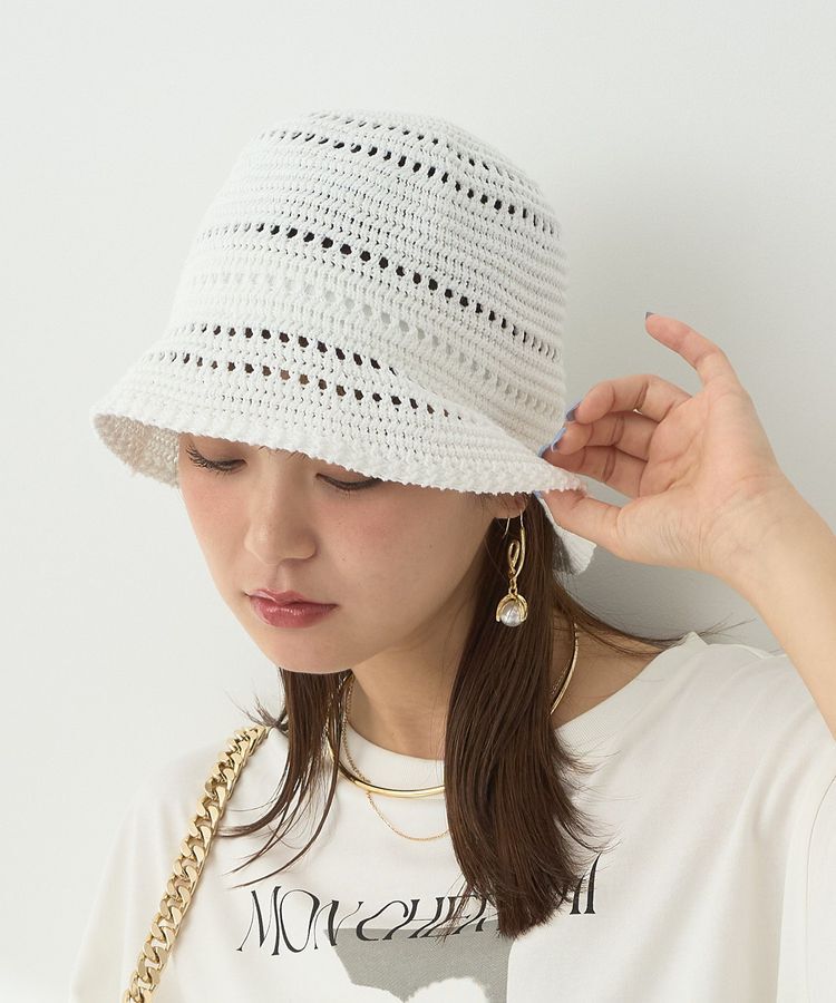 earth music&ecology「透かし編みサーモハット」|その他|