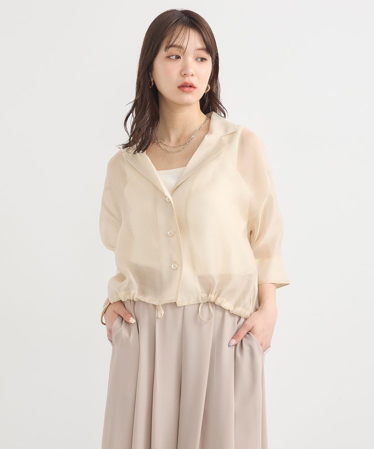 earth music&ecology「シアーショートシャツ」|シャツ・ブラウス|