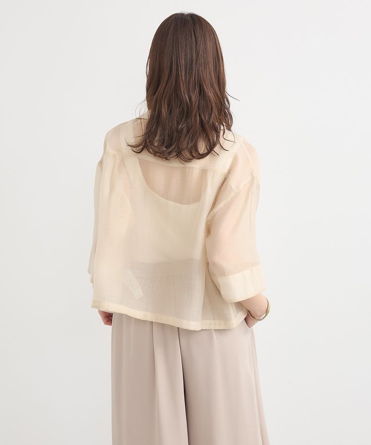 earth music&ecology「シアーショートシャツ」|シャツ・ブラウス|