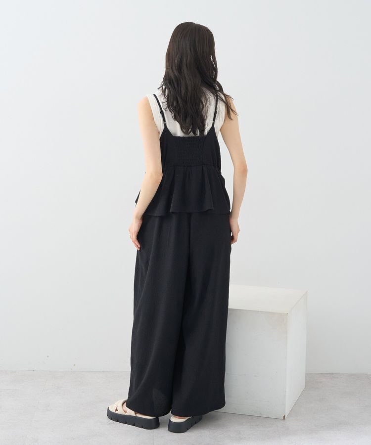 earth music&ecology「ペプラムロンパース」|オールインワン|