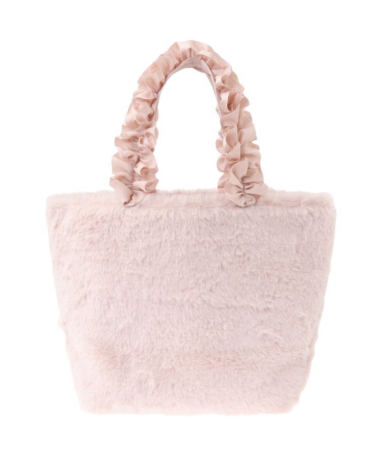 Maison de FLEUR「メモリアルファーパールフリルハンドルトートバッグ」|トートバッグ|