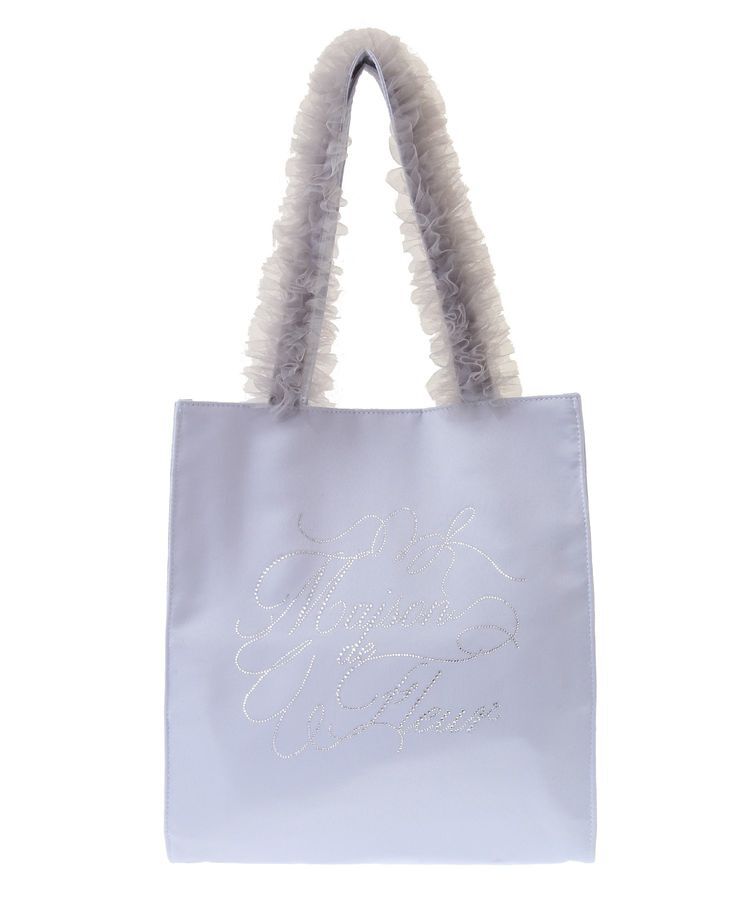 Maison de FLEUR「EC限定チュールハンドルラインストーントートバッグ」|トートバッグ|