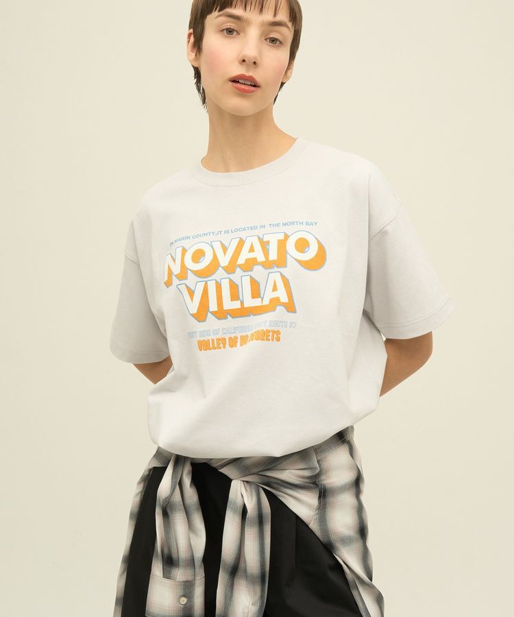 AMERICAN HOLIC「配色ロゴプリントTシャツ」|Tシャツ・カットソー|