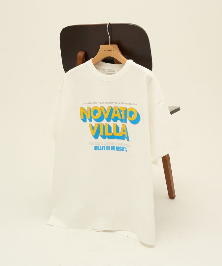 AMERICAN HOLIC「配色ロゴプリントTシャツ」|Tシャツ・カットソー|