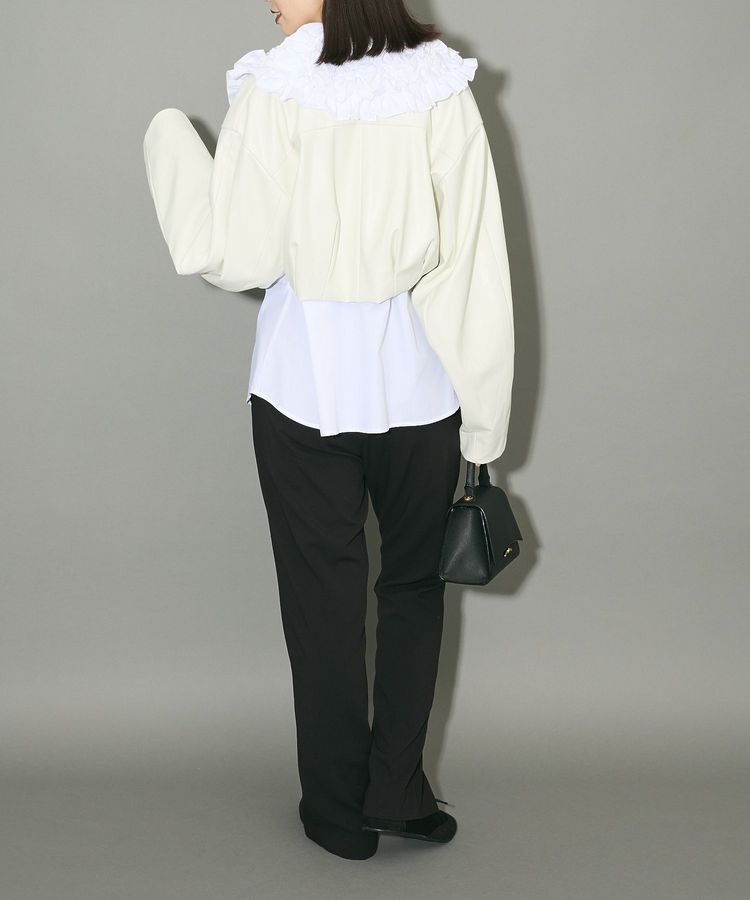 AnriettMusee「レザーショートブルゾン」|ブルゾン・スタジャン|