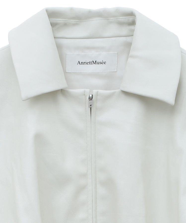 AnriettMusee「レザーショートブルゾン」|ブルゾン・スタジャン|