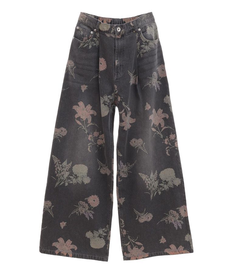 Green Parks「・SUGAR SPOON フラワーptデニムワイドパンツ」|その他|