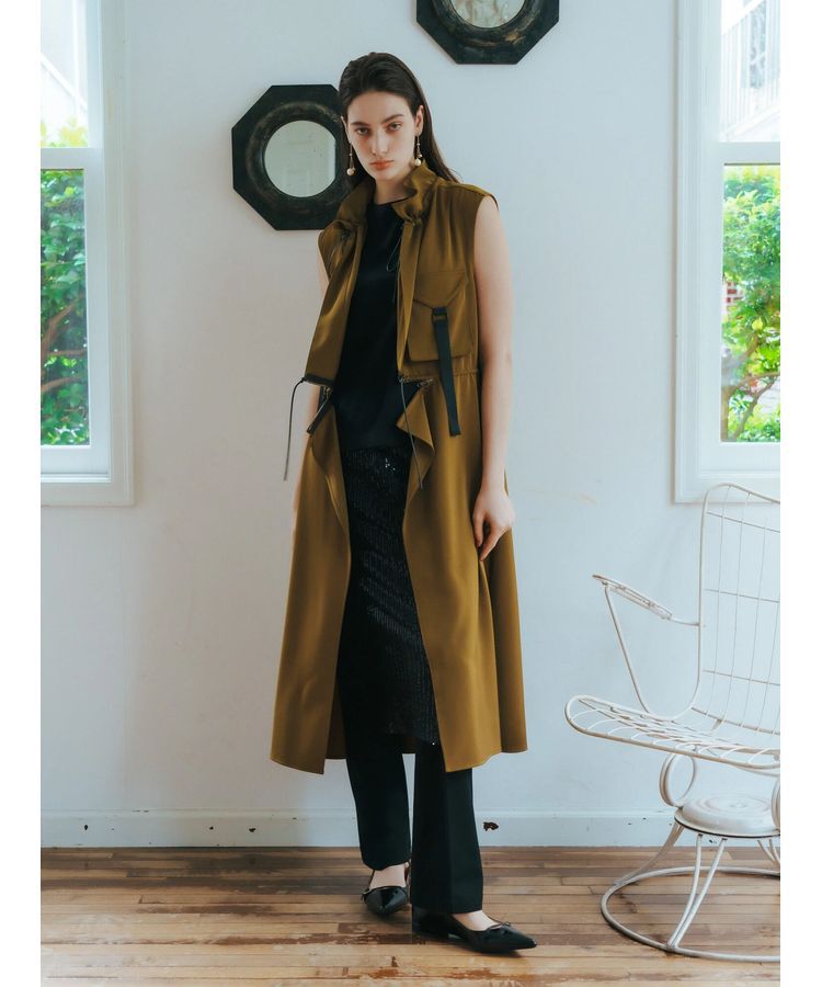 Editt by YECCA VECCA「ミリタリーデザインジレ」|ワンピース|