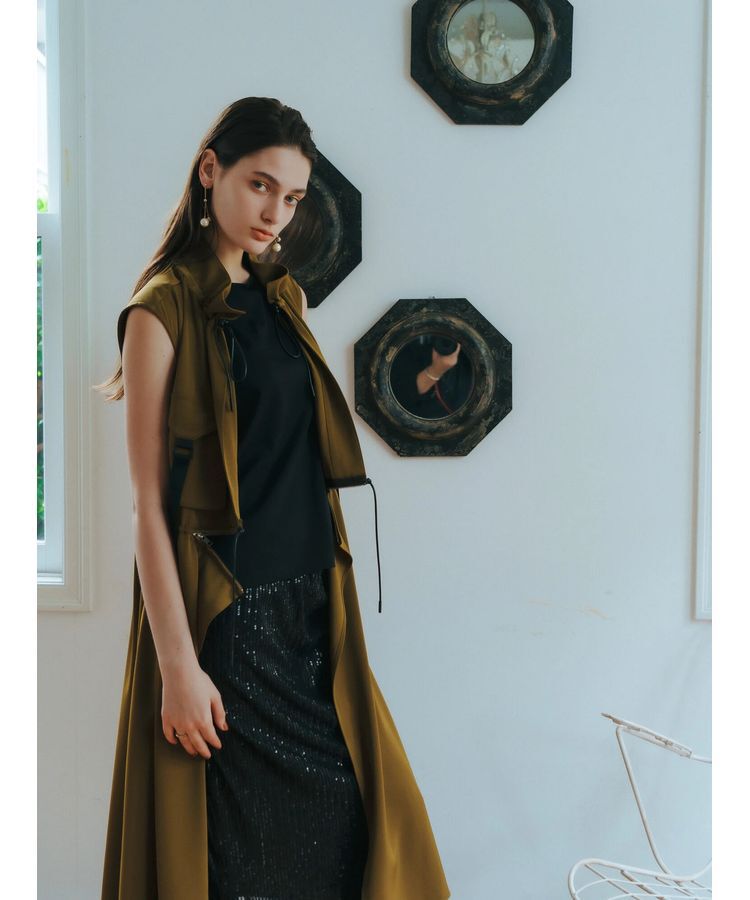 Editt by YECCA VECCA「ミリタリーデザインジレ」|ワンピース|