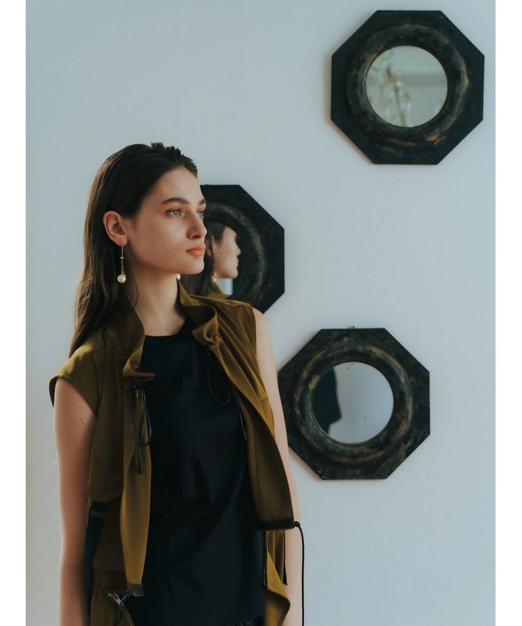 Editt by YECCA VECCA「ミリタリーデザインジレ」|ワンピース|