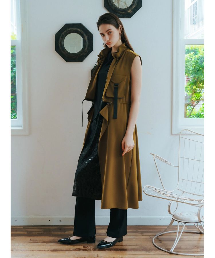 Editt by YECCA VECCA「ミリタリーデザインジレ」|ワンピース|