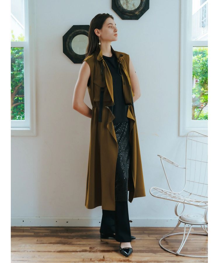 Editt by YECCA VECCA「ミリタリーデザインジレ」|ワンピース|