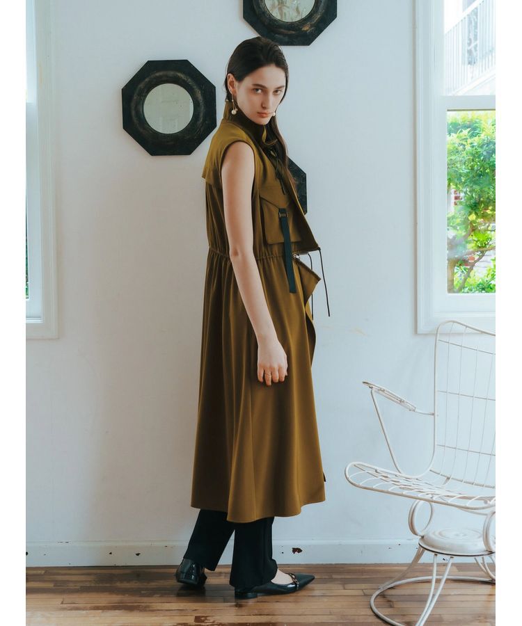 Editt by YECCA VECCA「ミリタリーデザインジレ」|ワンピース|