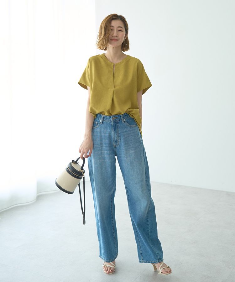 YECCA VECCA「タックスキッパーブラウス」|シャツ・ブラウス|