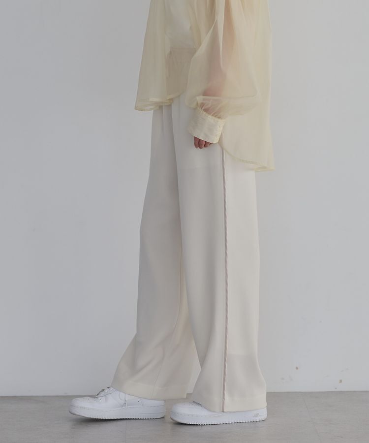 GARAGE OF GOOD CLOTHING「ダブルクロスライン入りドロストパンツ」|その他|White