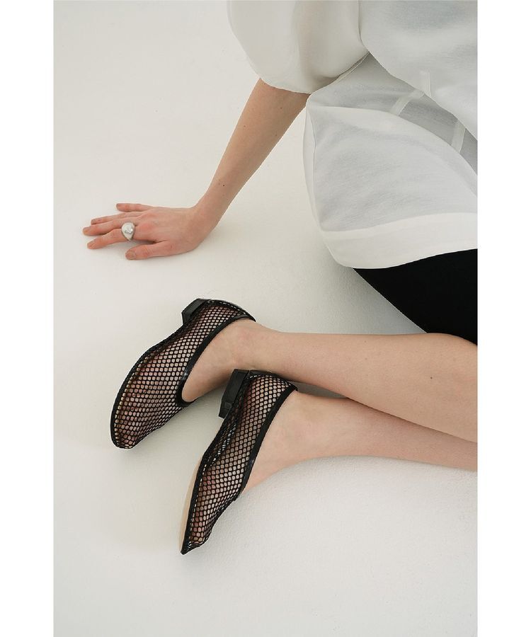 GARAGE OF GOOD CLOTHING「【CLANE】 mesh oblique toe flat」|パンプス|