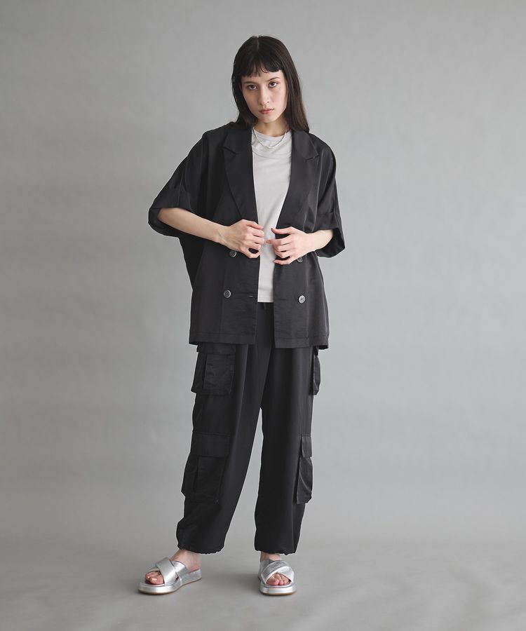 GARAGE OF GOOD CLOTHING「キュプラ混半袖ジャケット」|テーラードジャケット|