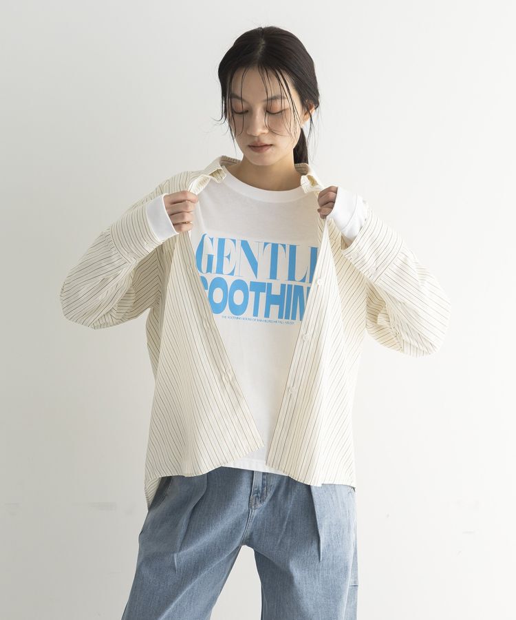 GARAGE OF GOOD CLOTHING「ストライプビッグシャツ」|シャツ・ブラウス|