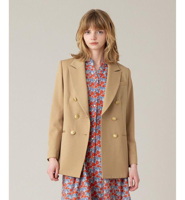 LOULOU WILLOUGHBY「【LOULOU WILLOUGHBY】◇ギャバジンテーラードジャケット」|テーラードジャケット|ベージュ